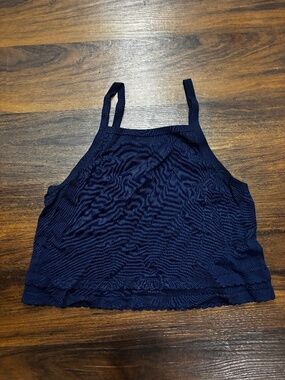 Lilly Pulitzer Navy Halter Crop Top